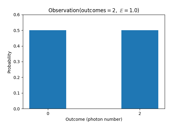 $\mathrm{Observation}\left(\mathrm{outcomes}=2,\ \mathbb{E}=1.0\right)$